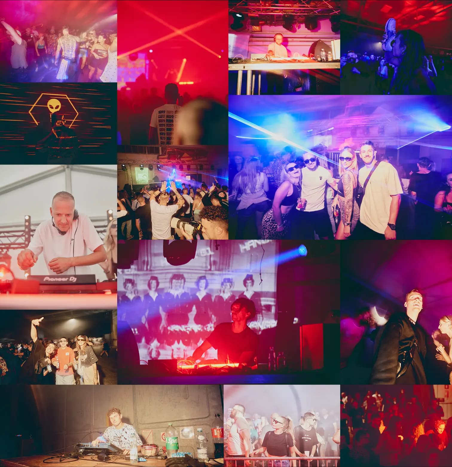 Hangar Festival — scena i publiczność w hangarze lotniczym